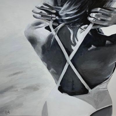 LOIS MANTUK - Minor Adjustment - Acrylic on Canvas - 30x24 inches