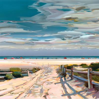 JOSEF KOTE - Deep & Quiet (Stone Harbor) - Acrylic on Canvas - 24x36 inches