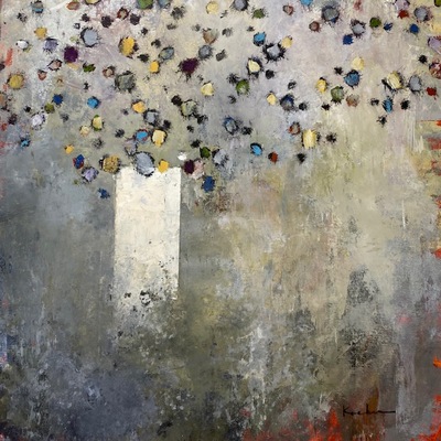 JEFF KOEHN - Shades of Grey - Oil on Canvas - 40x40 inches