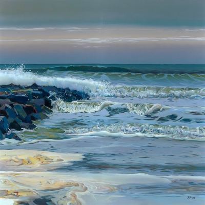 JOSEF KOTE - Light on Light - Acrylic on Canvas - 48x60 inches