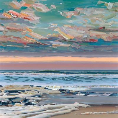 JOSEF KOTE - Fluidity - Acrylic on Canvas - 60x48 inches