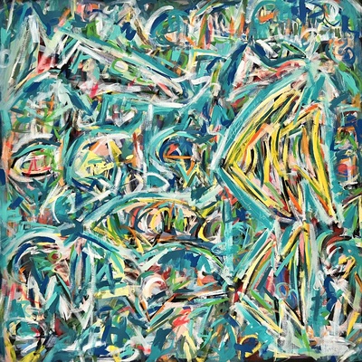 KASEY CHILD - Cast - Acrylic on Canvas - 48x48 inches