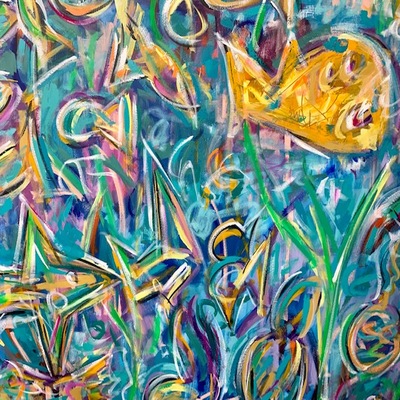 KASEY CHILD - Marina - Acrylic on Canvas - 40x60 inches