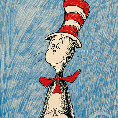 DR. SEUSS - The Cat's Debut - Right - Pigment Print on Archival Paper - 22x16 inches