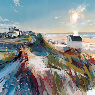 JOSEF KOTE - The Shimmering Light - Acrylic on Canvas - 30x50 inches