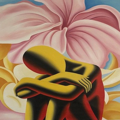 MARK KOSTABI - The Sweetest Dream - Oil on Canvas - 52x40 inches