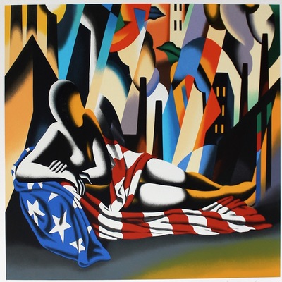 MARK KOSTABI - America - Serigraph on Paper - 27x35 inches