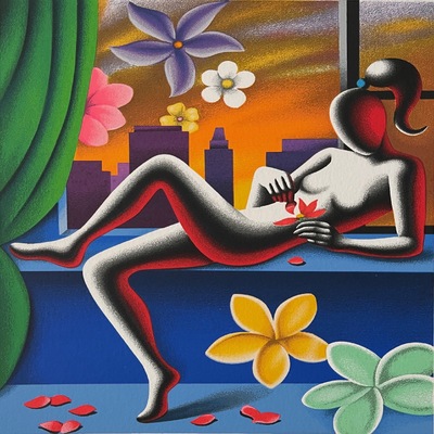 MARK KOSTABI - The Enigma of Love - Serigraph on Paper - 19x14 inches