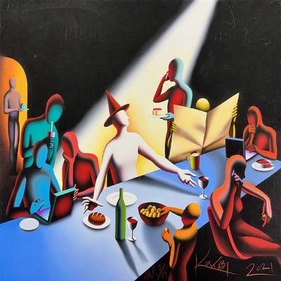 MARK KOSTABI - New Religion - Limited Edition Giclee on Paper - 23x18.75 inches
