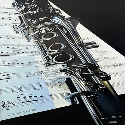 THOMAS STILTZ - Notes - Oil on Canvas - 40x18 inches