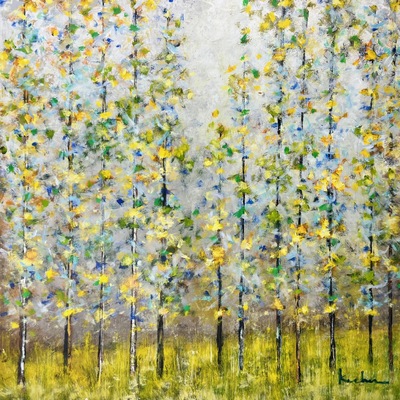JEFF KOEHN - Misty Morning - Oil on Canvas - 40 x 40 inches