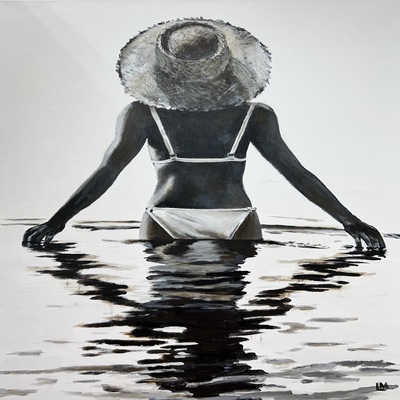 LOIS MANTAK - Reflections - Acrylic on Canvas - 24 x 36 inches