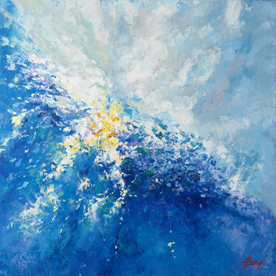 ELENA BOND - Rhythm of the Sea - Oil on Canvas - 30x36 inches