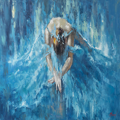 ELENA BOND - Life Is The Dancer - Oil on Canvas - 30x48 inches