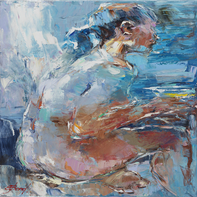 ELENA BOND - Quiet Beauty - Oil on Canvas - 30x20 inches