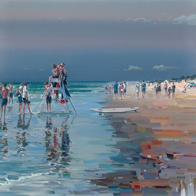 JOSEF KOTE - Summertime - Acrylic on Canvas - 48x60 inches