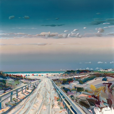JOSEF KOTE -  Last Summer - Acrylic on Canvas - 48x48 inches