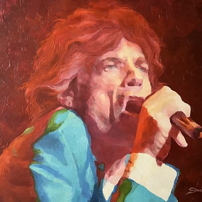 STAS NAMIN - Mick Jagger - Oil on Canvas - 25x30 inches
