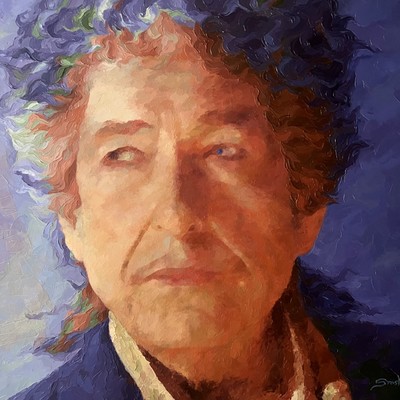 STAS NAMIN - Bob Dylan - Oil on Canvas - 25x30 inches