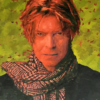 STAS NAMIN - David Bowie - Oil on Canvas - 30x25 inches