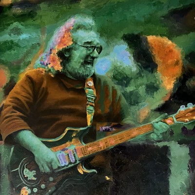 STAS NAMIN - Jerry Garcia - Oil on Canvas - 30x25 inches