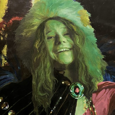 STAS NAMIN - Janis Joplin - Oil on Canvas - 30x25 inches