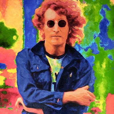 STAS NAMIN - John Lennon - Oil on Canvas - 30x25 inches