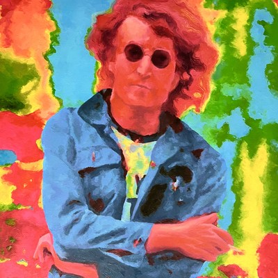 STAS NAMIN - John Lennon - Oil on Canvas - 30x25 inches