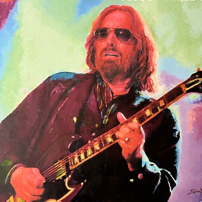 STAS NAMIN - Tom Petty - Oil on Canvas - 30x25 inches