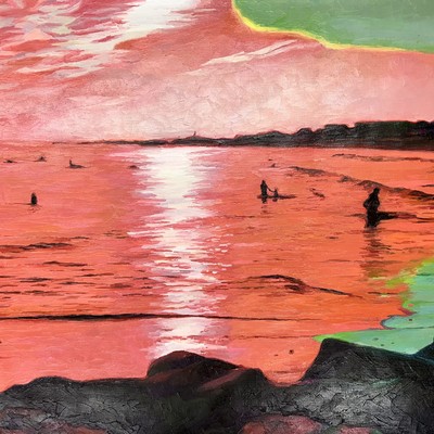 STAS NAMIN - Seven Mile Beach - Oil on Canvas - 30x40 inches