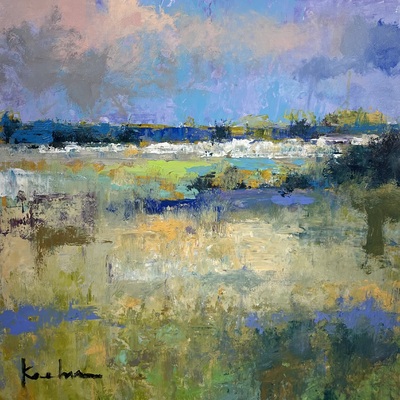 JEFF KOEHN - Peaceful Expression - Oil on Canvas - 24x24 inches