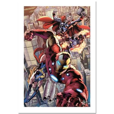 STAN LEE - Avengers - Giclee on Canvas - 22x33 inches