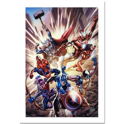 STAN LEE - Avengers - Giclee on Canvas - 22x33 inches