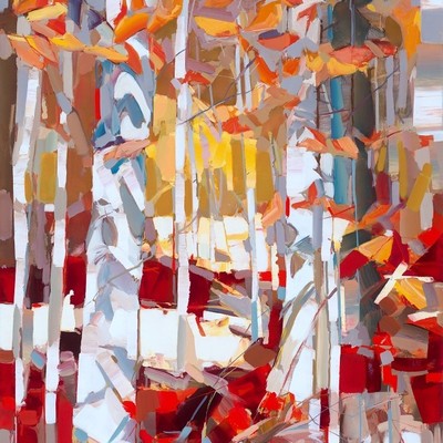 JOSEF KOTE - Sudden Inspiration - Acrylic on Canvas - 48x36 inches