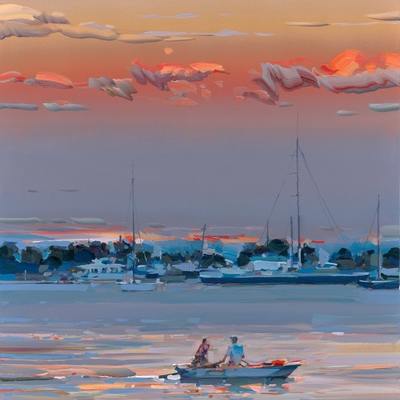 JOSEF KOTE - Fragile Light - Acrylic on Canvas - 36x24 inches