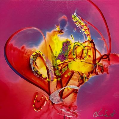 CHAD SMITH - Ghost Love - Mixed Media Canvas - 24x24 inches