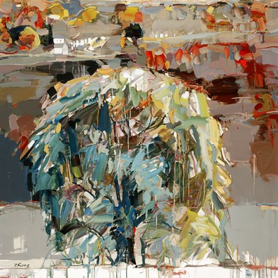 JOSEF KOTE - In Between Dreams - Acrylic on Canvas - 60x48 inches