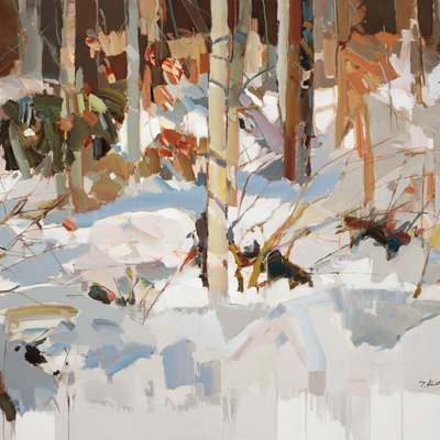 JOSEF KOTE - Caressed By The Wind - Acrylic on Canvas - 48x60 inches