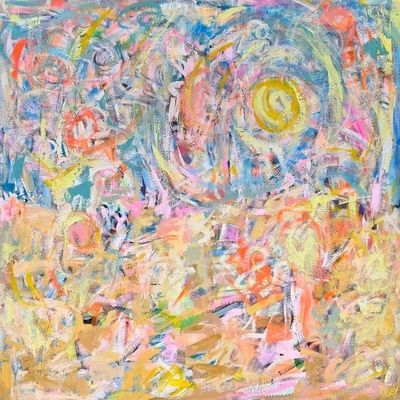 KASEY CHILD - Candela V - Acrylic on Canvas - 36 x 36 inches
