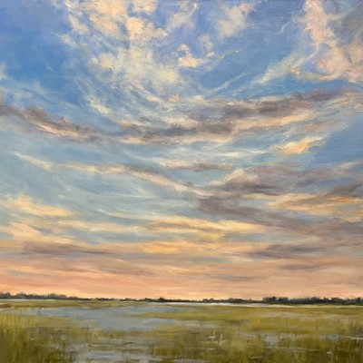 JUDY BUCKLEY - Sunset on the Bay - Oil on Canvas - 30x40 inches