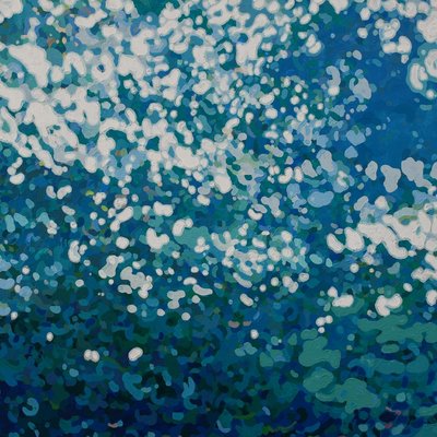 MARGARET JUUL - Upward Morning - Acrylic on Canvas - 30x60 inches