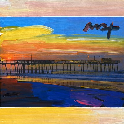 PETER MAX - Ocean Series - Mixed Media Paper - 11x14 inches