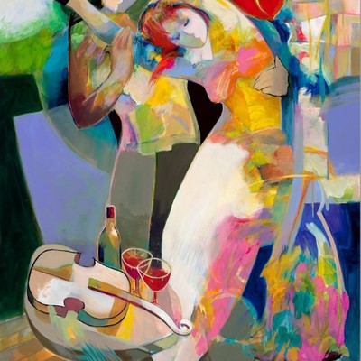 HESSAM ABRISHAMI - Dream In Love - Limited Edition Archival on Canvas - 48x36 inches