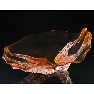 WILL DEXTER - Apricot Octo Bowl - Glass
