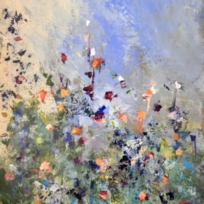 JEFF KOEHN-Whispers In The Garden JEFF KOEHN - Whispers In The Garden - Oil on Canvas - 60x30 inches