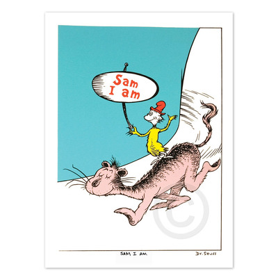 DR. SEUSS - Sam I Am - Single - Serigraph on Coventry Rag Paper - 12 x 8.5 inches