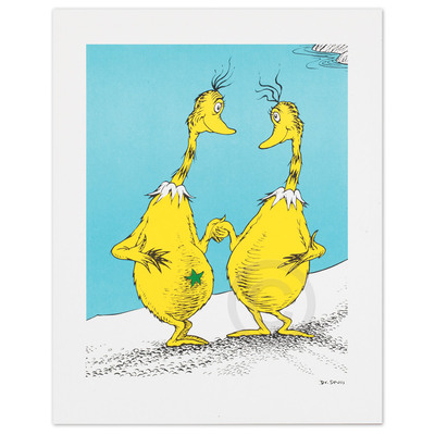 DR. SEUSS - Star-Belly Friends - Lithograph on Coventry Rag Paper - 14 x 11 inches