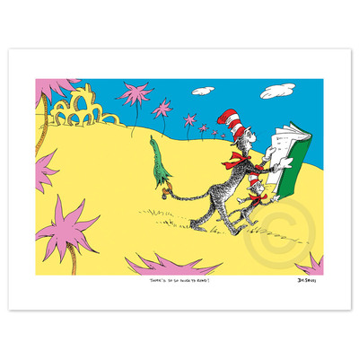 DR. SEUSS - There's so, so much to read! - Fine Art Pigment Print on Acid-Free Paper - 11 x 16 inches