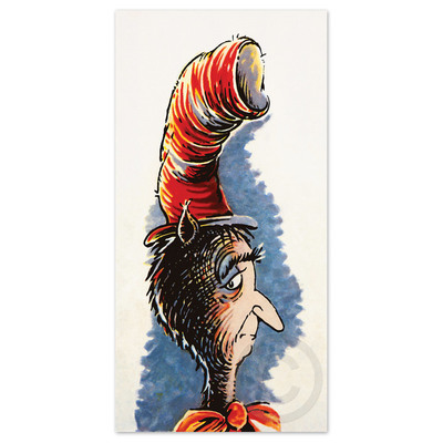 DR. SEUSS - The Cat Behind the Hat - Mixed-Media Pigment Print on Canvas - 20 x 10 inches