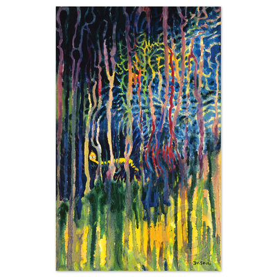 DR. SEUSS - Worm Burning Bright in the Forest in the Night - Mixed-Media Pigment Print on Archival Canvas - 40 x 25 inches